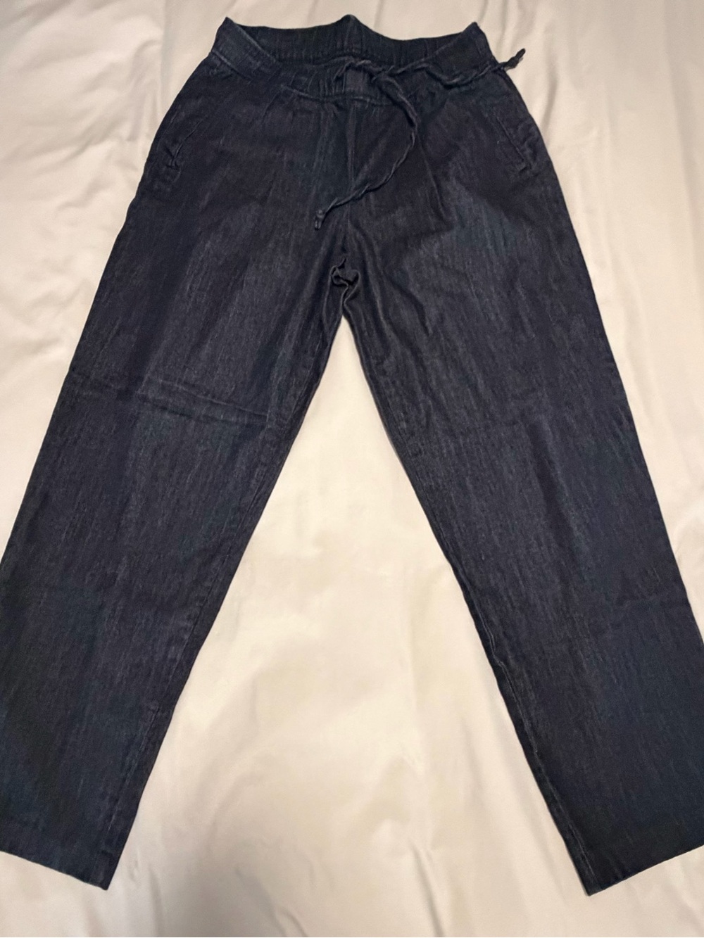 Women's Billie Straight Dark Navy Drawstring Jeans